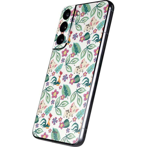 Disney Princess Moana Pua and Heihei Pattern Galaxy S22 Skin